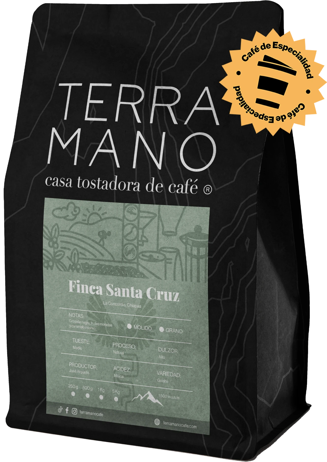 Finca Santa Cruz, Café de Especialidad