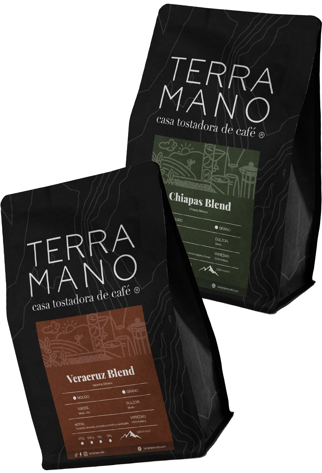 Combo Raíces café - Veracruz Blend 500g + Chiapas Blend 500g
