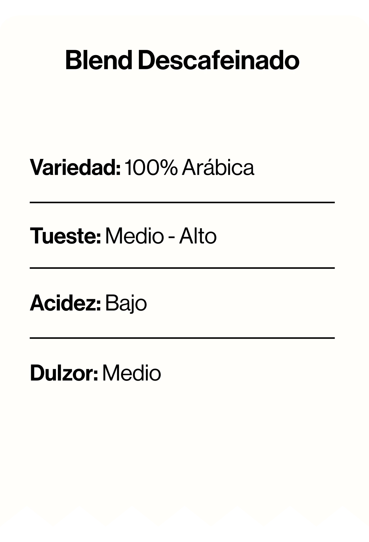 Suscripción Descafeinado Blend