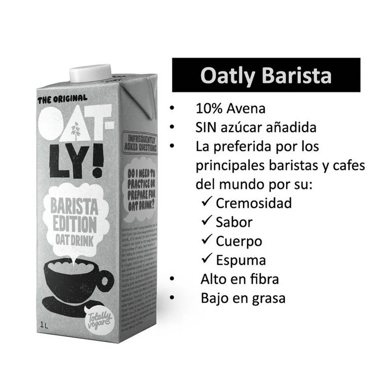 Oatly Barista Bebida con 10% Avena 6 piezas de 1 L c/u