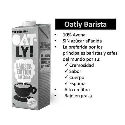 Oatly Barista Bebida con 10% Avena 6 piezas de 1 L c/u