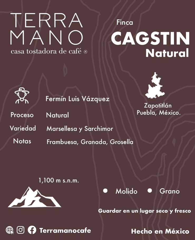 Finca Cagstín Natural, Café de especialidad